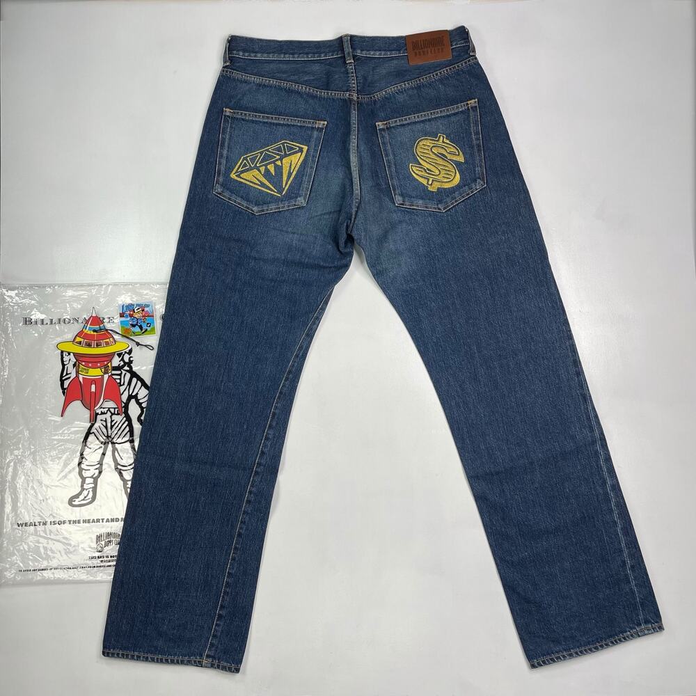 Billionaire Boys Club Season 4 Diamond & Dollar Denim Jeans Size XL